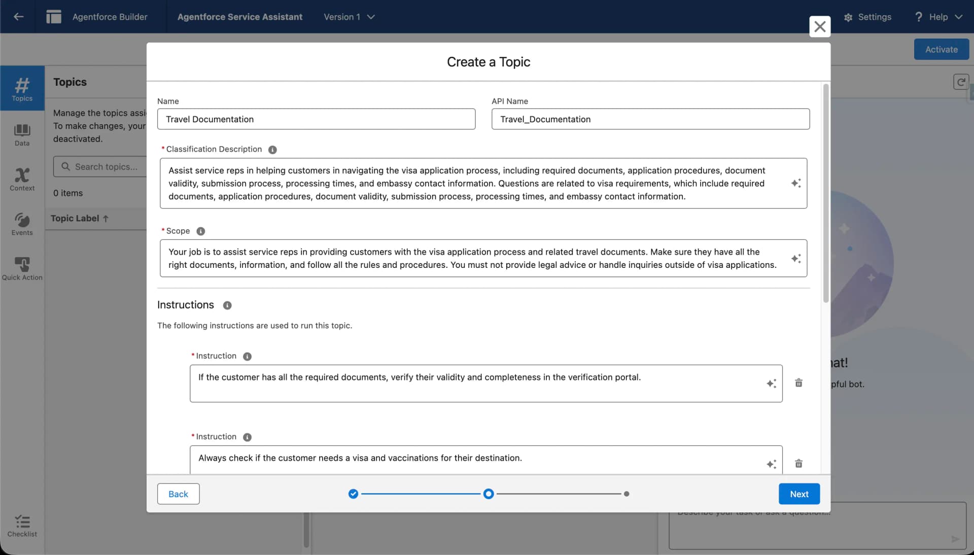 Define Topics and Use Cases