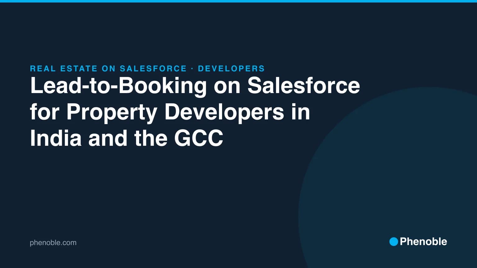 Lead to booking on Salesforce for property developers